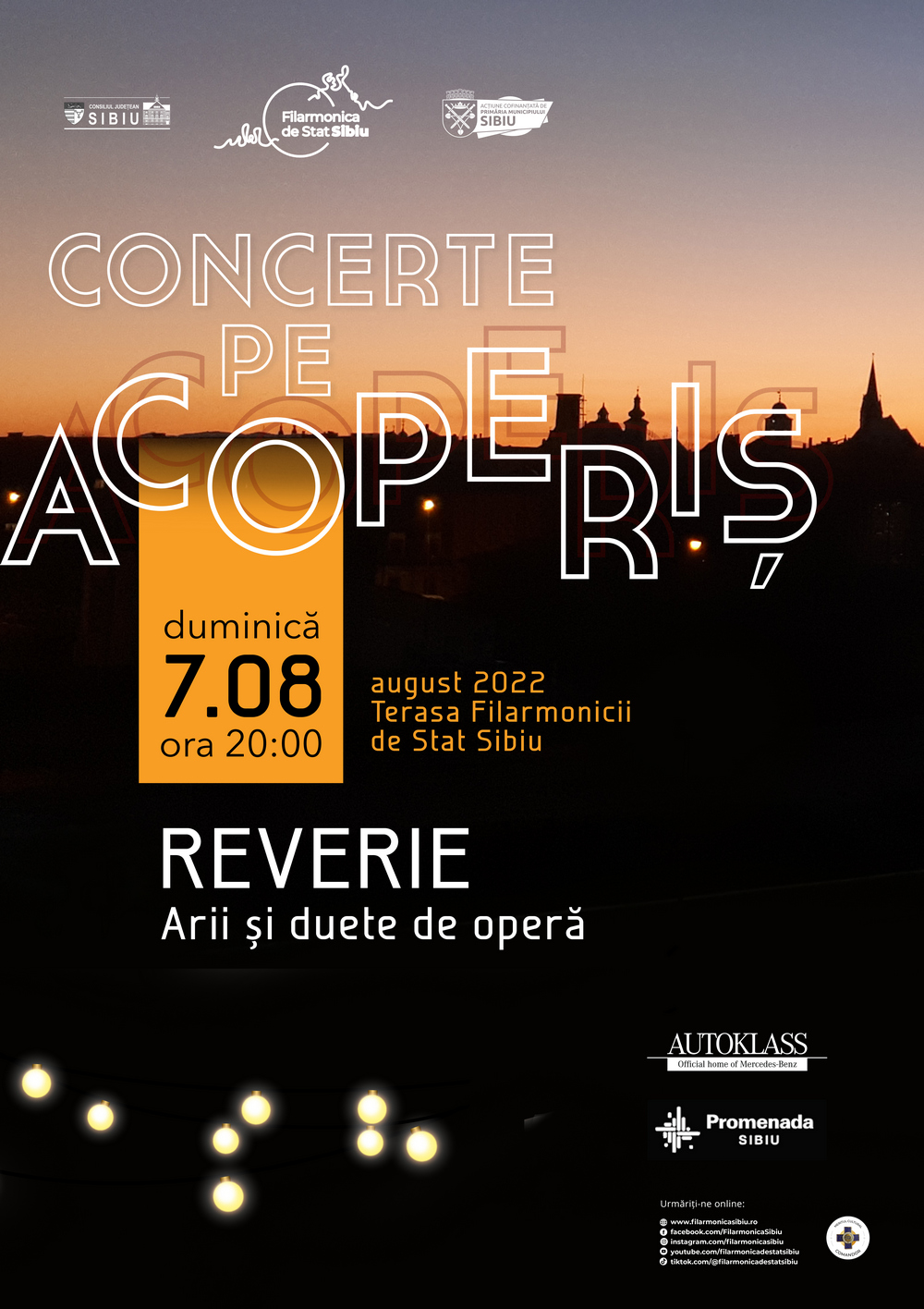 Reverie. Arii și duete de operă @ Concerte pe Acoperiș