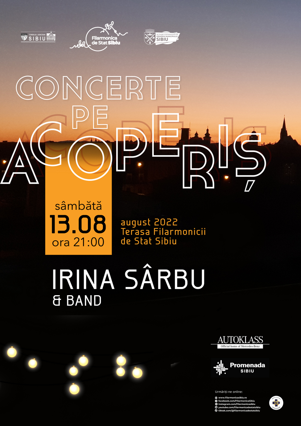 IRINA SÂRBU Band @ Concerte pe Acoperiș